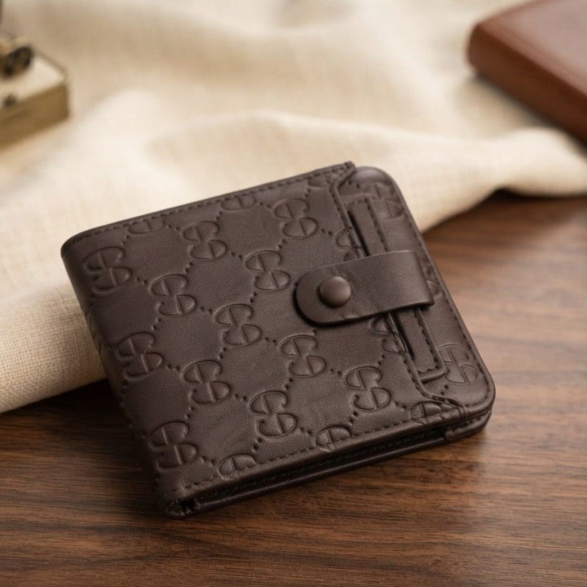 BOWEISI MEN'S ZIP WALLET - Brown Very High Quality Very Spacious Top Zipper Wallets Plus D Card Holder
